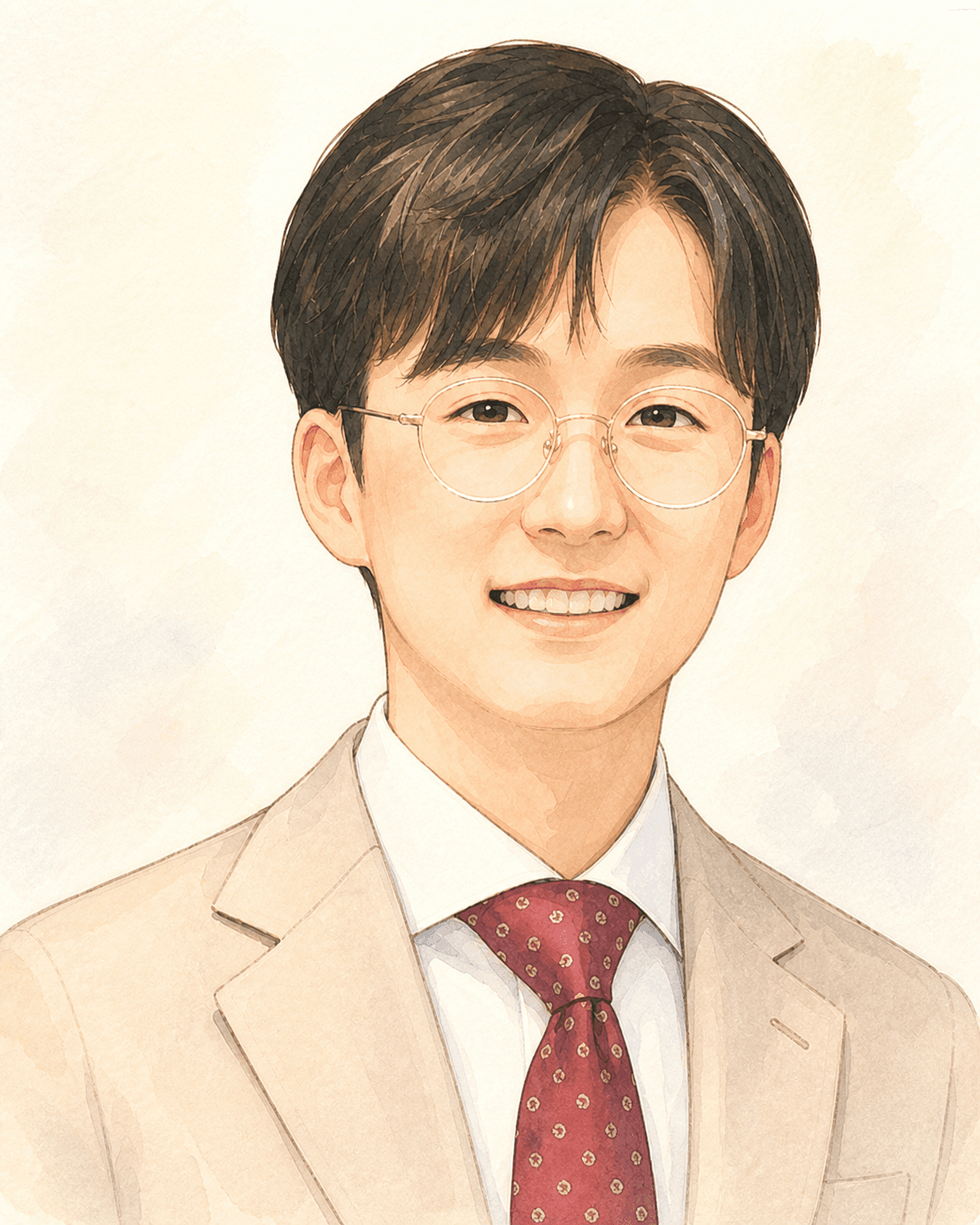 Illustrated profile portrait for Johnny Kim